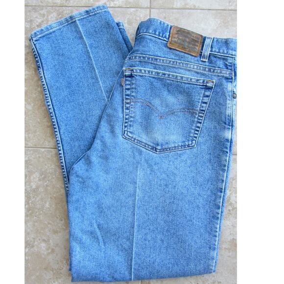 Vintage 1990s Levi's 540 Brown Tab Jeans Size 38 X 32 Relaxed Fit - Picture 1 of 6